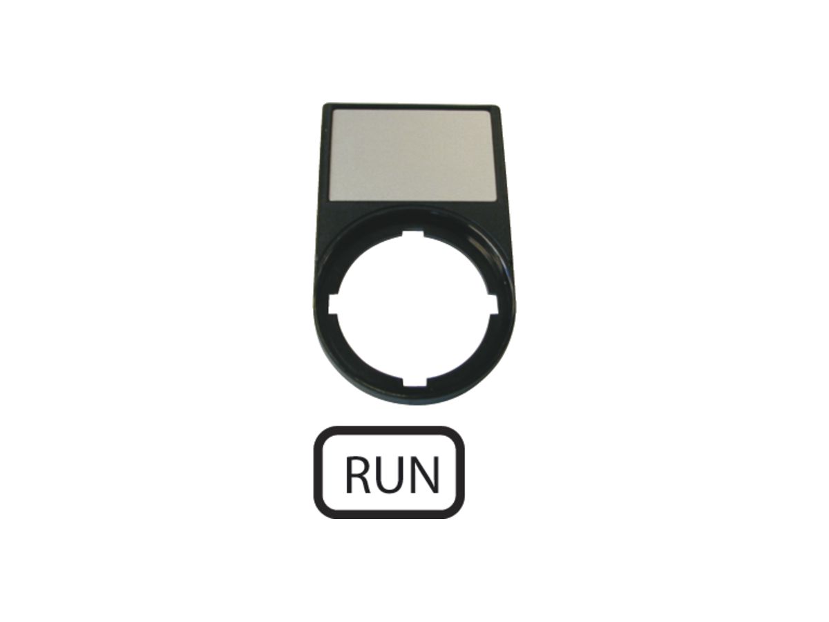 Schilderträger ETN RMQ RUN schwarz