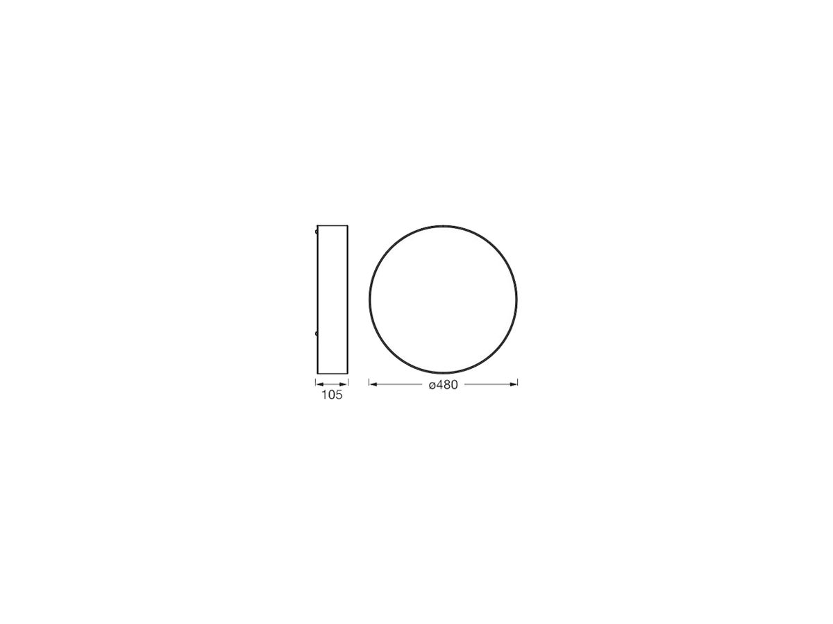 Deckenleuchte LEDVANCE ORBIS PARIS E27 3×0…25W 480mm braun
