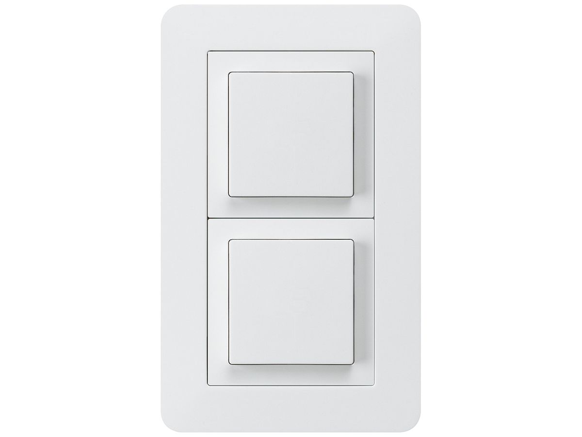 UP-Kombination kallysto.trend Gr.I-I vertikal Impulstaster+Schalter S3 weiss