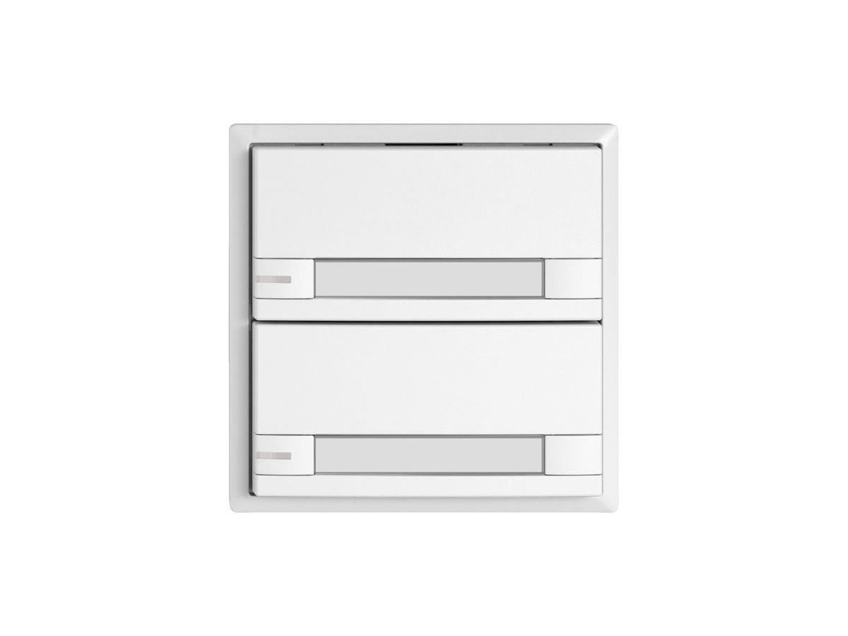 Universaltaster EDIZIO.liv UNI SNAPFIX® m.LED RGB 2× 2-Tbed.Pap.ws