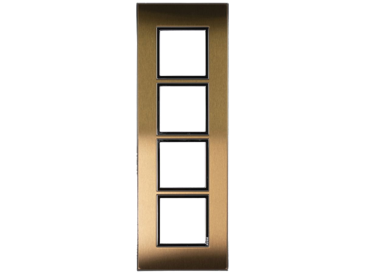 UP-Kopfzeile Legrand Arteor 4×1 vertikal 92×269mm Gold Brass