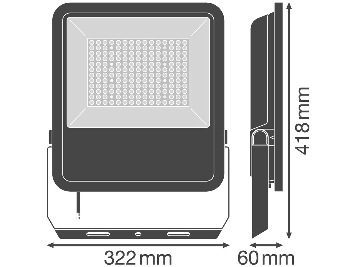 LED-Strahler LEDVANCE FLOODLIGHT AREA, 105W 4000K 15000lm IP65 schwarz