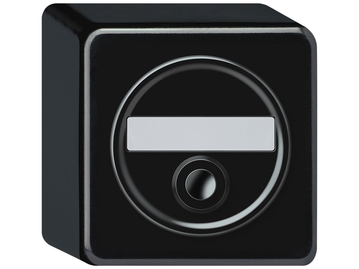 AP-Sonnerie-Drucktaster origin 86×86mm Ø58mm schwarz