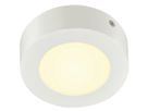LED-Decken-/Wandleuchte SLV SENSER 12 ROUND 8.2W 480lm 3000K Ø115×35mm weiss