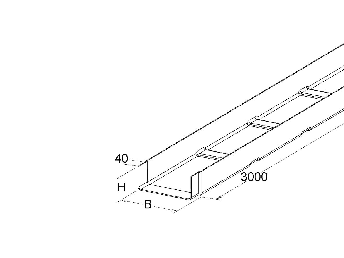 Kabelkanal EBO KK 80200 L=3m