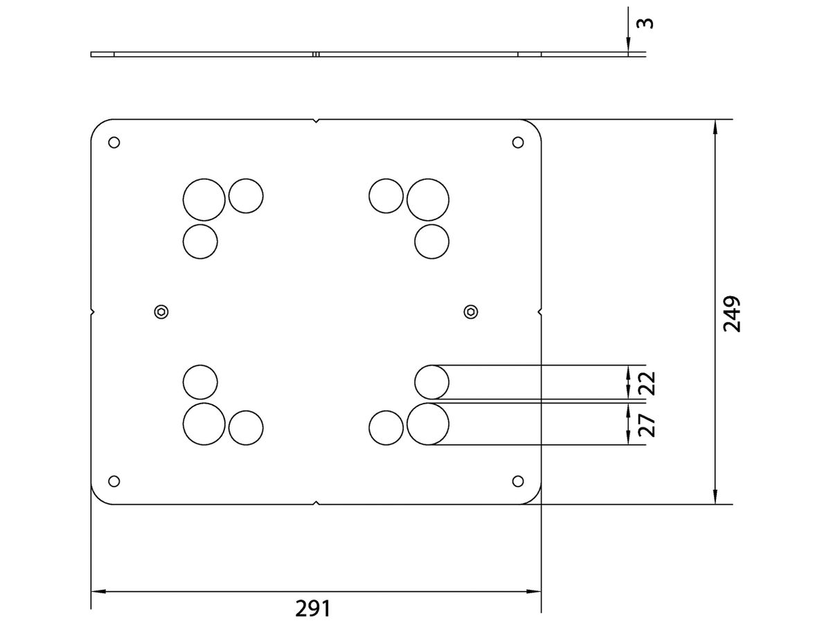 Höhenerweiterung Hager für UD-ZuHause Q12