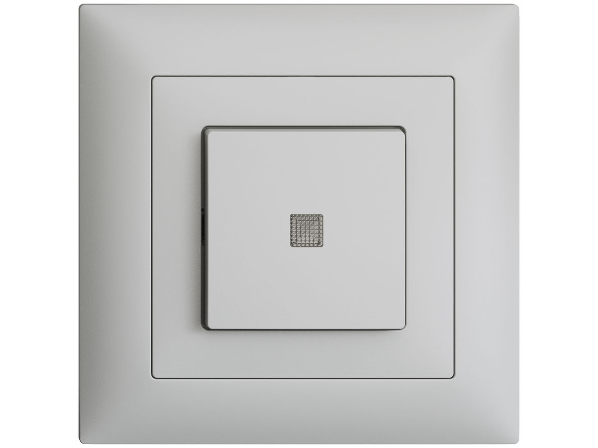 UP-Frontset EDIZIOdue hellgrau 88×88mm mit Frontlinse