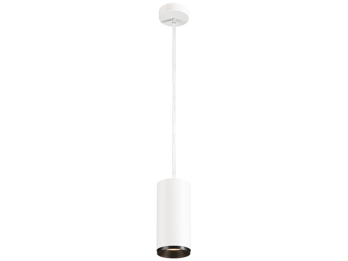 LED-Pendelleuchte SLV NUMINOS L DALI 28W 2440lm 2700K 24° Ø100×213mm weiss