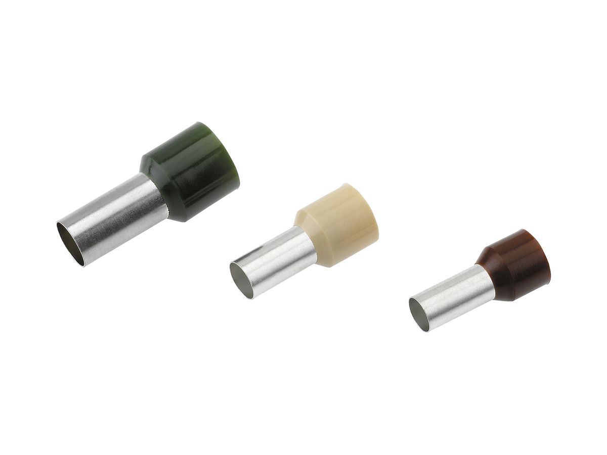 Aderendhülse Cimco 6mm² 18×26mm Kupfer PP grün
