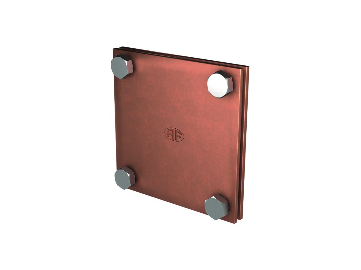 Kreuz-/Parallelverbinder Flury RE 46, Cu blank, für Band 50×5mm