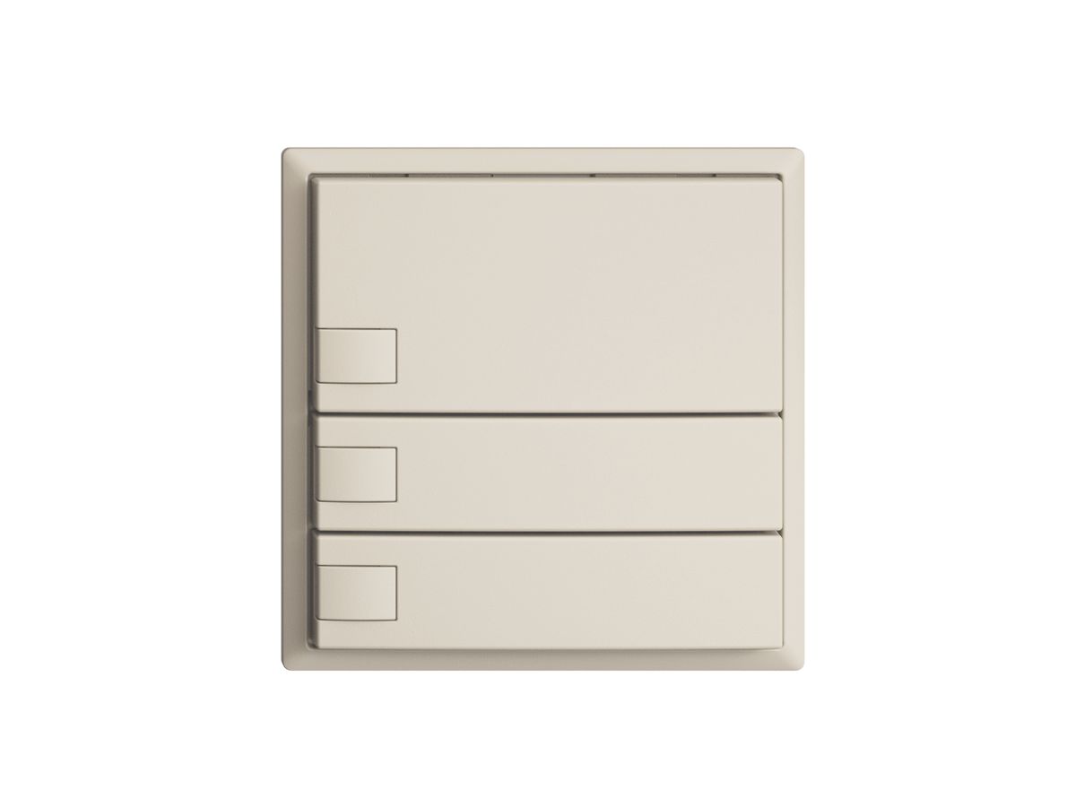 UP-Taster KNX 3-fach EDIZIOdue crema RGB ohne LED