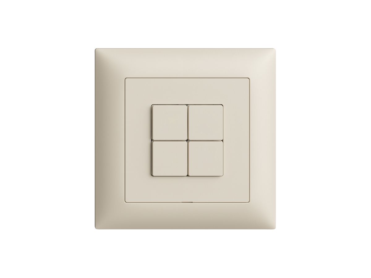 UP-Bedienaufsatz zu Druckschalter EDIZIOdue Wiser 88×88×35mm crema