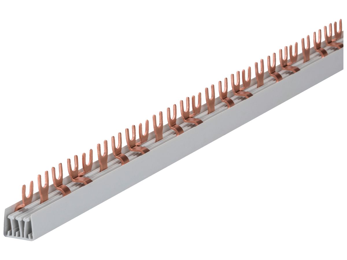 Kammschiene Gewiss 90 AM 4P 4Ph Gabel 80A 1000mm 56TE grau