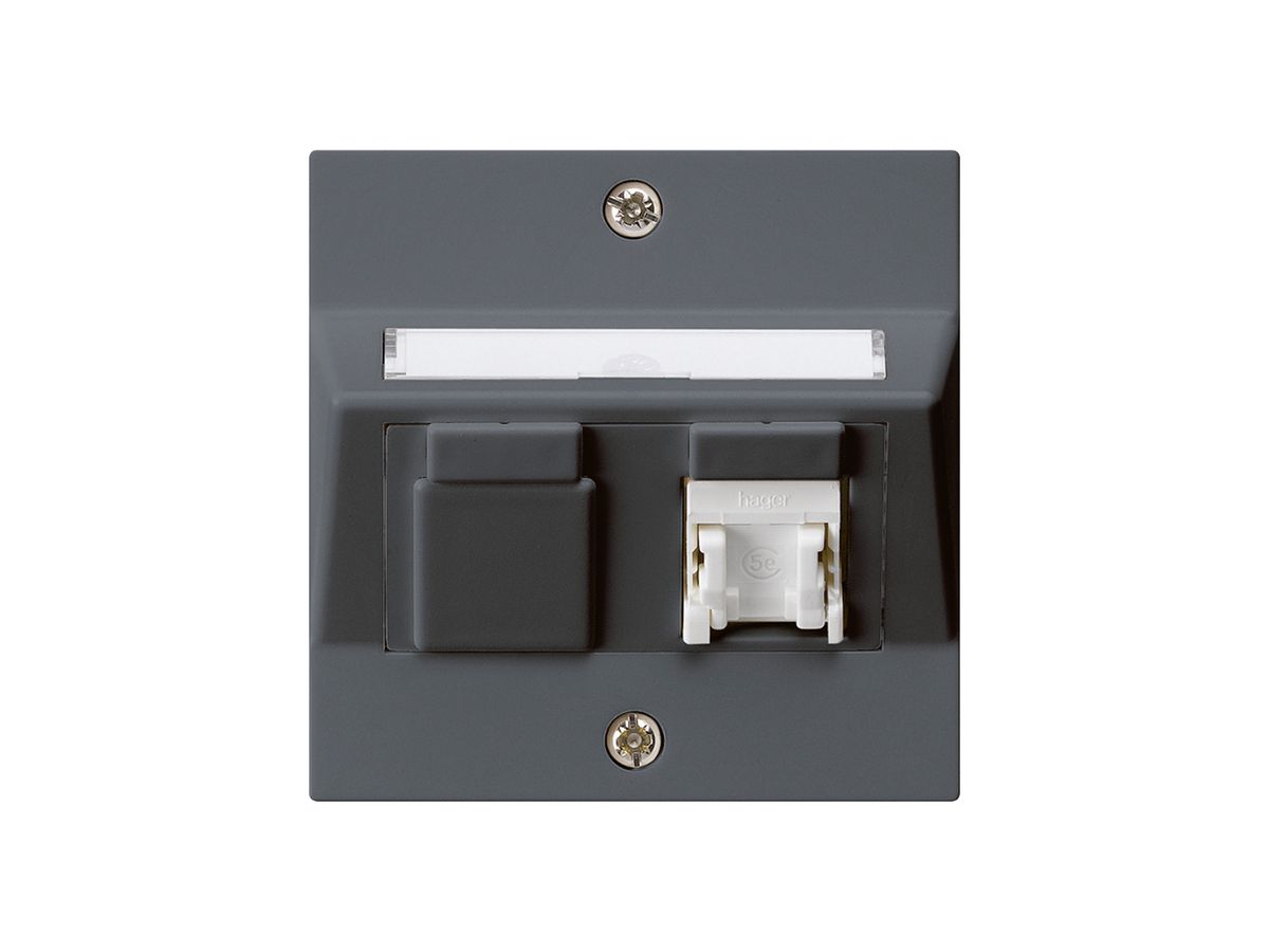 UP-Dose kallysto A Kat.5e 1RJ45/u anthrazit
