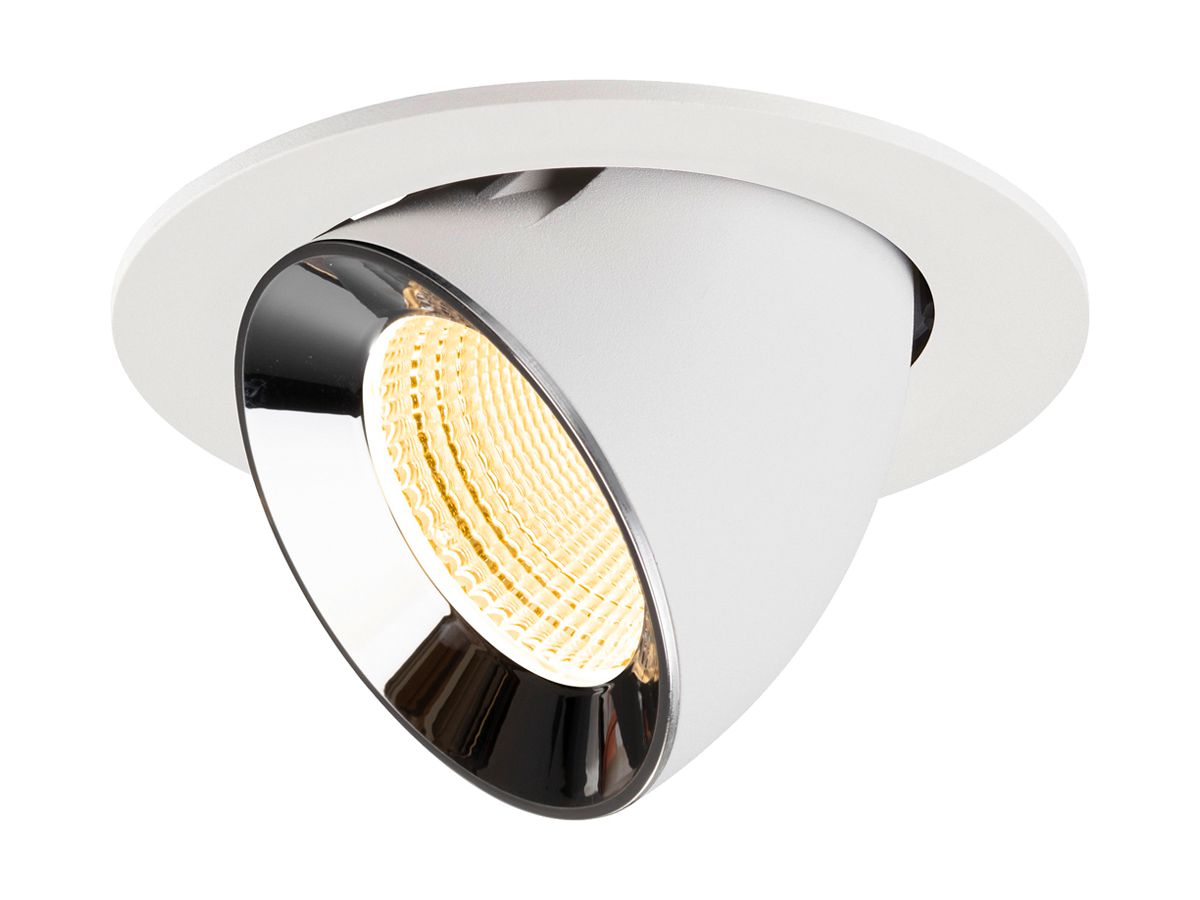 LED-Downlight SLV NUMINOS GIMBLE L 17W 2500lm 3000K WB DALI Ø145 ws/cr