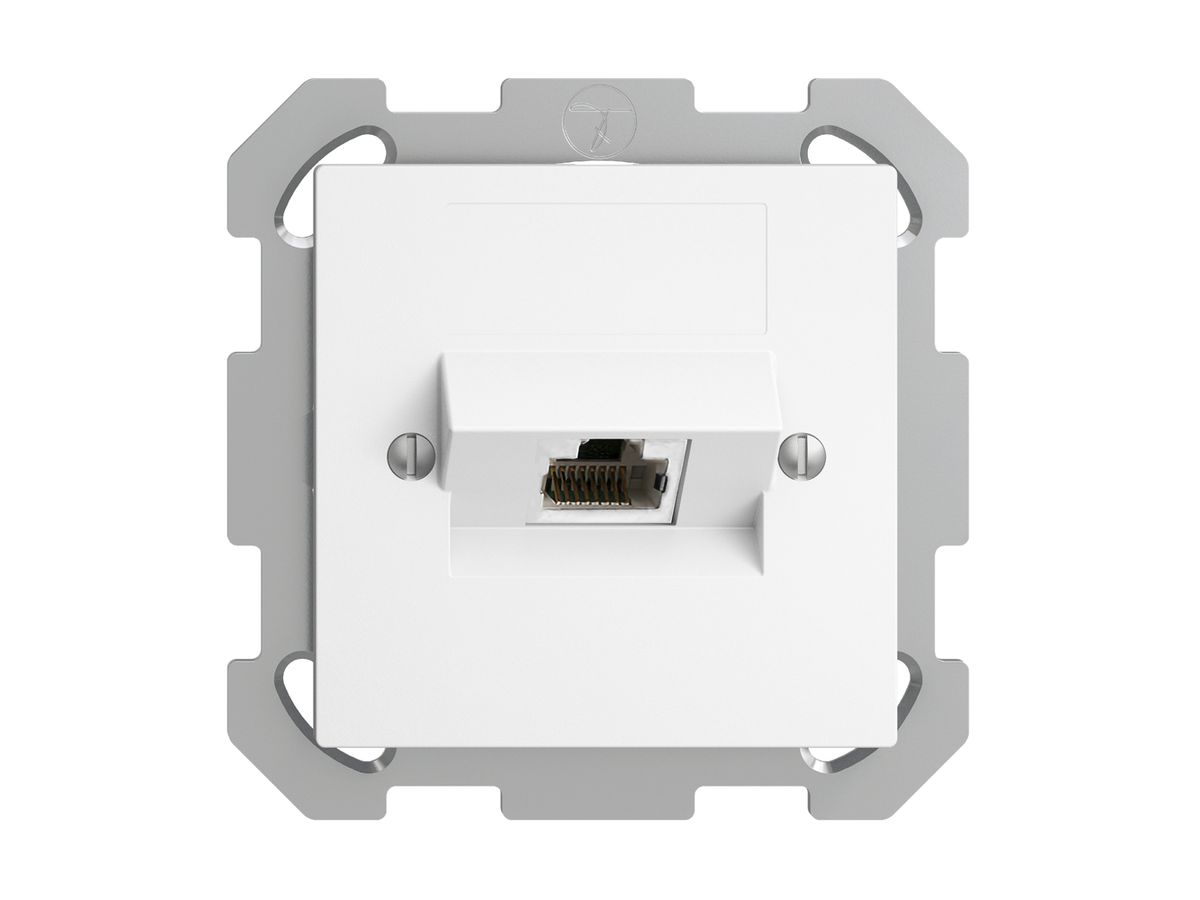 UP-Dose 1×RJ45/s 4P ITplus EDIZIOdue weiss