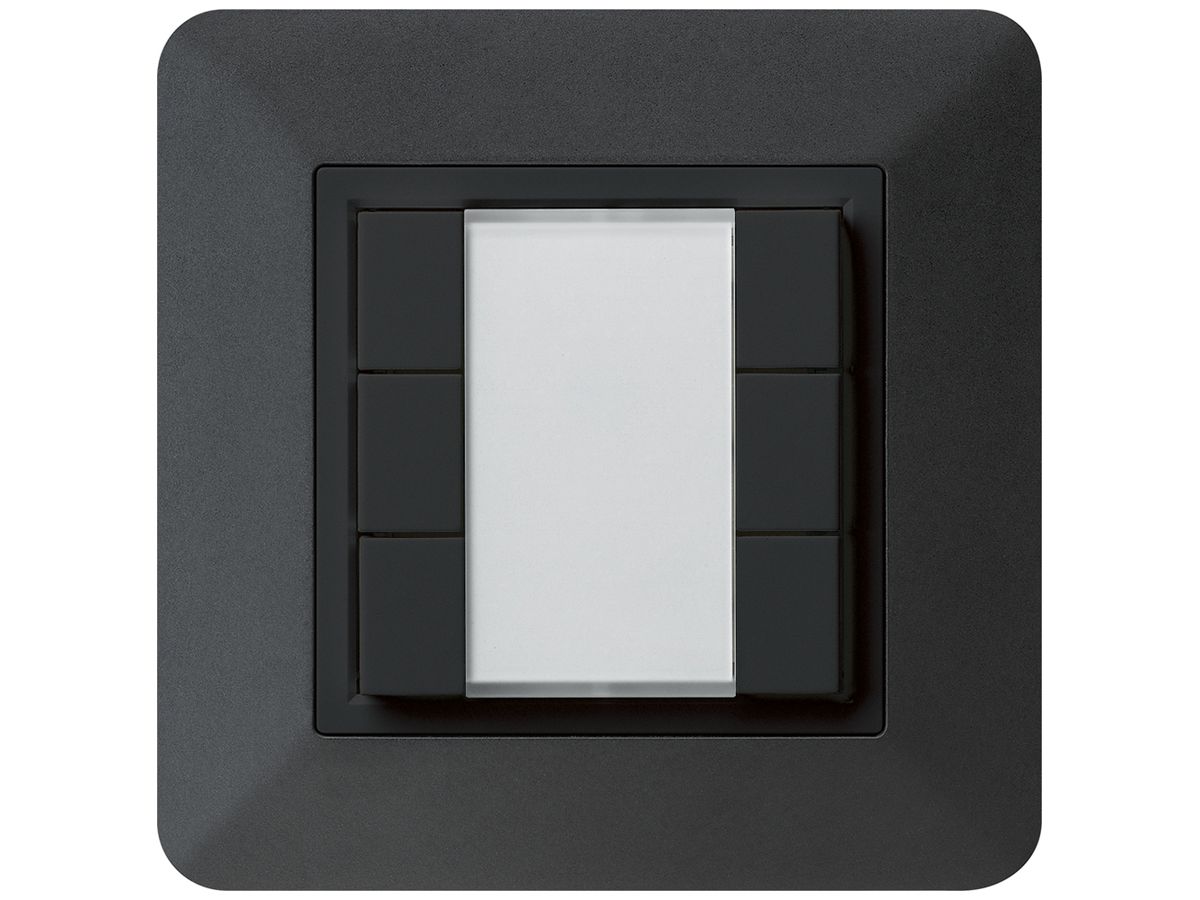 UP-Universaltaster 6×kallysto.trend mit LED schwarz