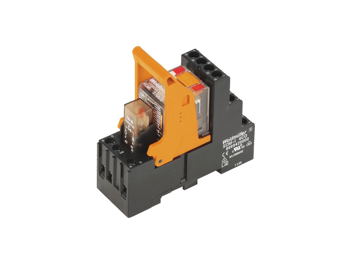 Relais WM RCMKIT-I LD 2CO AgNi 21.6…26.4VAC 12A/240VAC