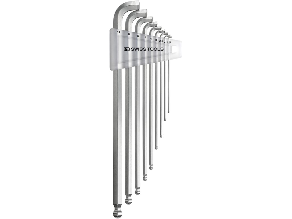 Stiftschlüssel-Satz PB 2222 LH-10 1.5, 2, 3, 4, 5, 6, 8, 10