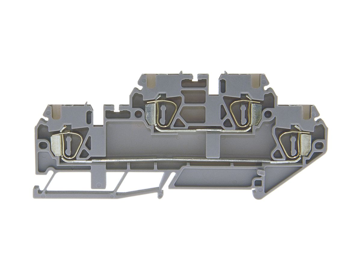 Durchgangs-Reihenklemme Woertz Ex 0.2…2.5mm² 16A 300V Federzugansch.2×2 TH35 gu