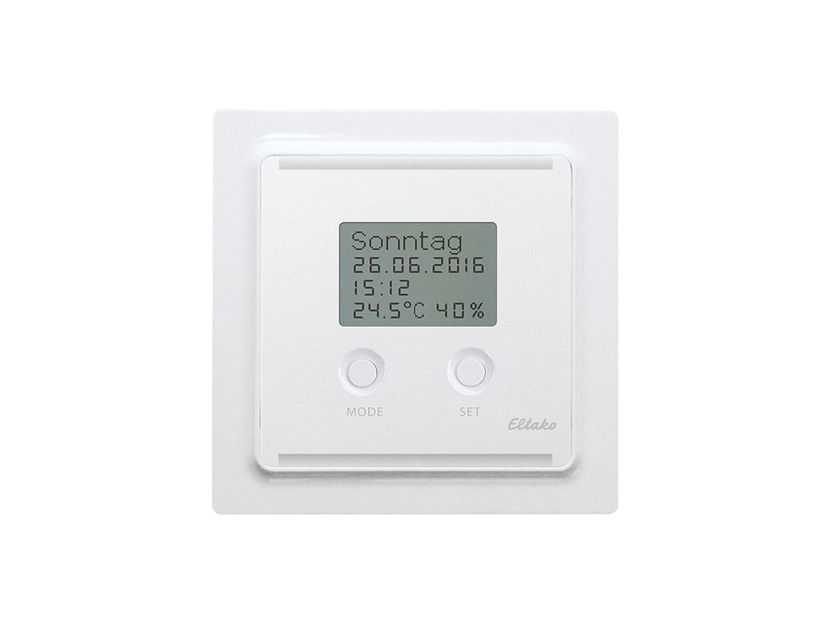 UP-RF-Raumtemperaturregler Eltako FUTH55ED/230V-wg 230V EnOcean weiss