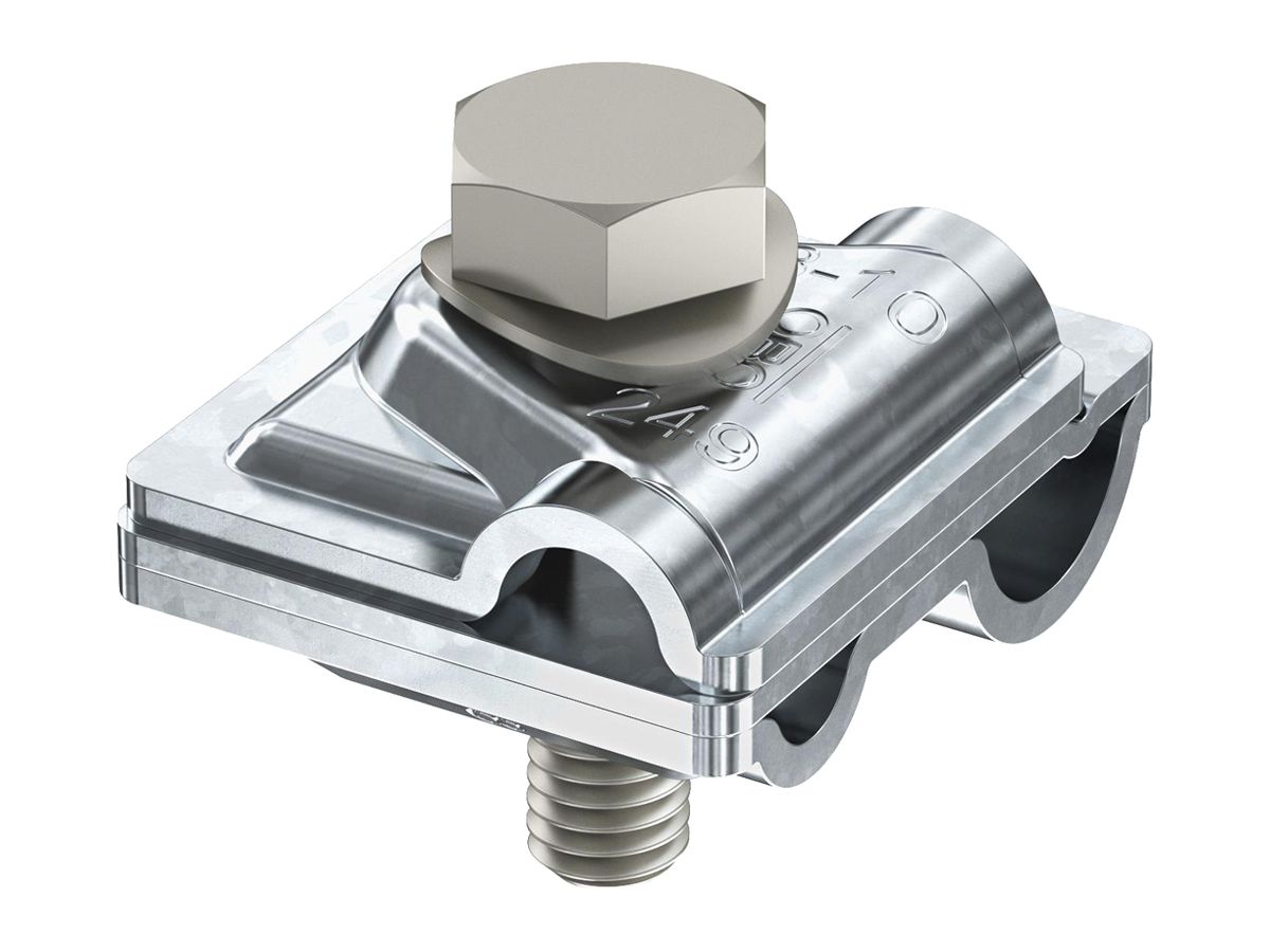 Blitzschutzklemme BET Vario Ø8…10mm Ø6…16mm Stahl feuerverzinkt