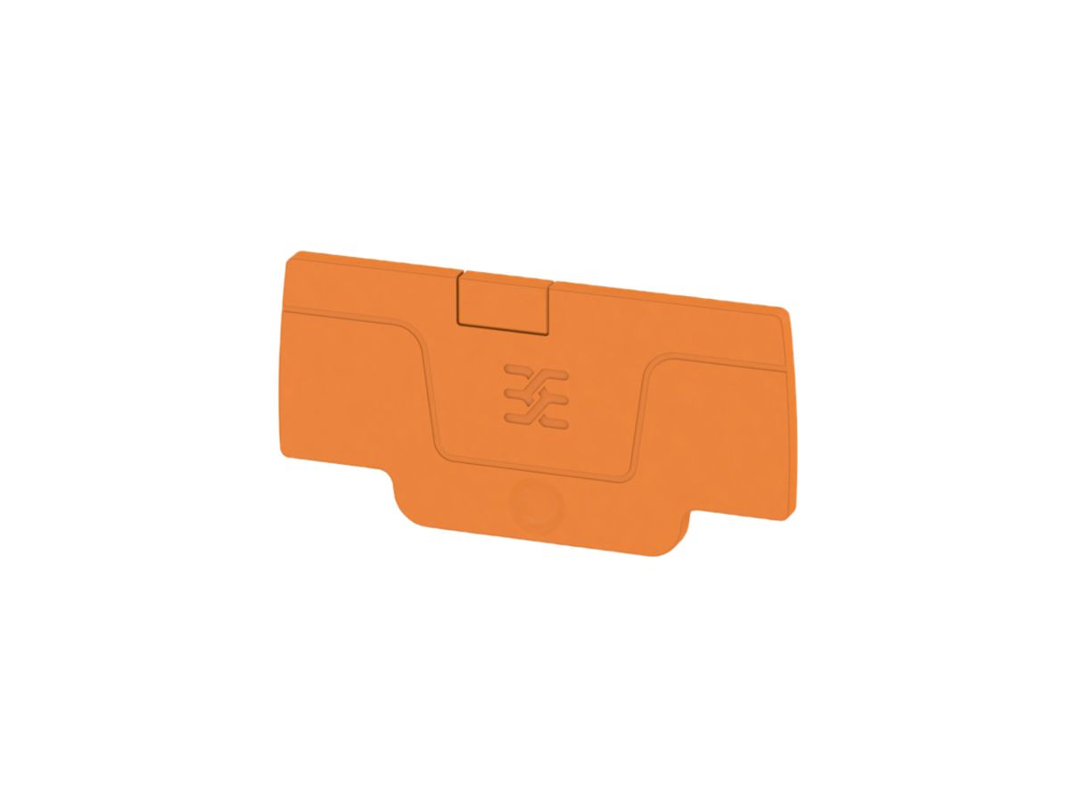Abschlussplatte Weidmüller A-Reihe AEP 2C 1.5 52.76×2.1mm, orange