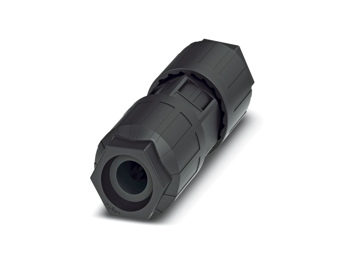 Leitungsverbinder QUICKON 4LPE 2.5…6mm² Ø12…20mm 2×Mutter schwarz