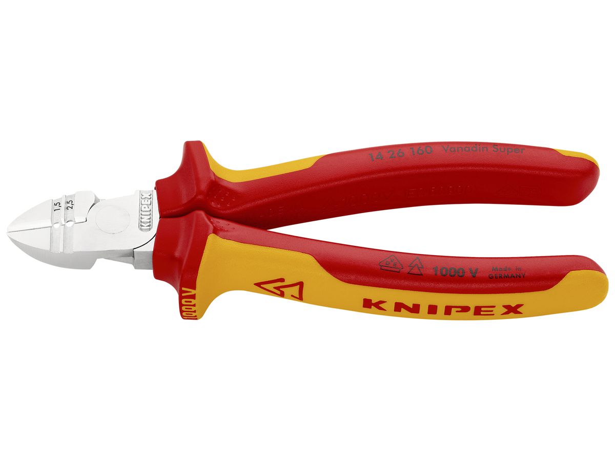 Seitenschneider KNIPEX mit Abisolier-Funktion VDE 160mm