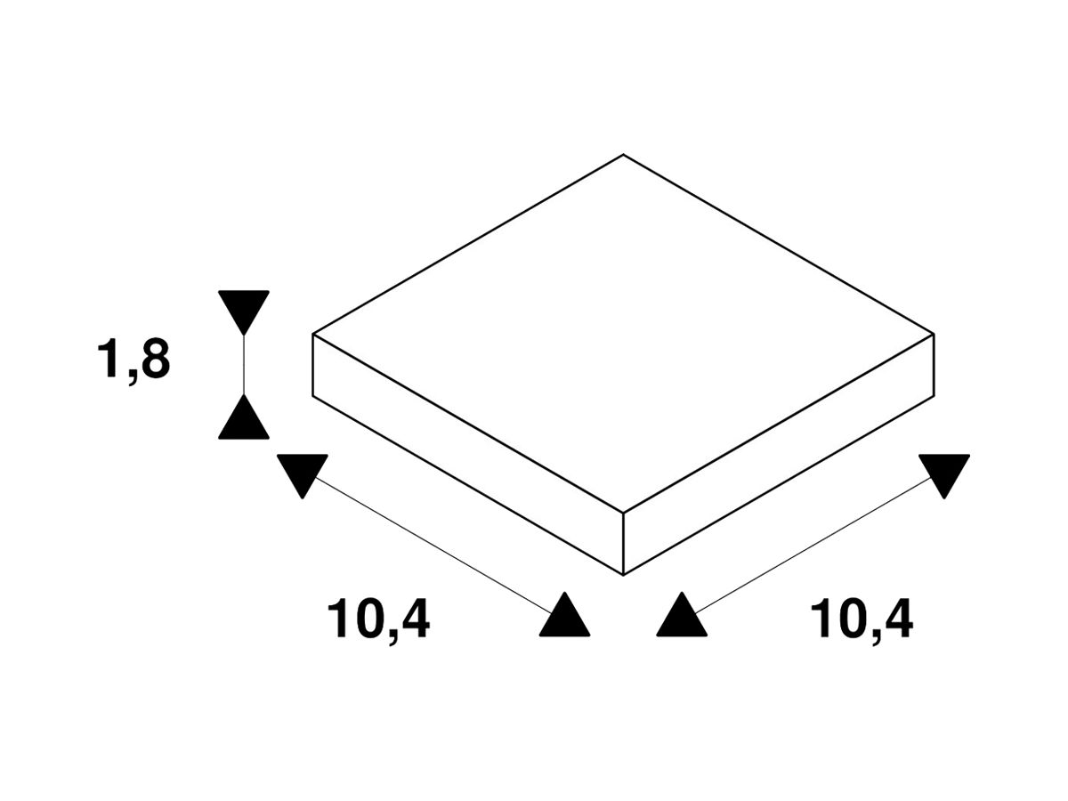 Eckverbinder SLV für 1-Phasen AP-Stromschiene, Erde aussen weiss
