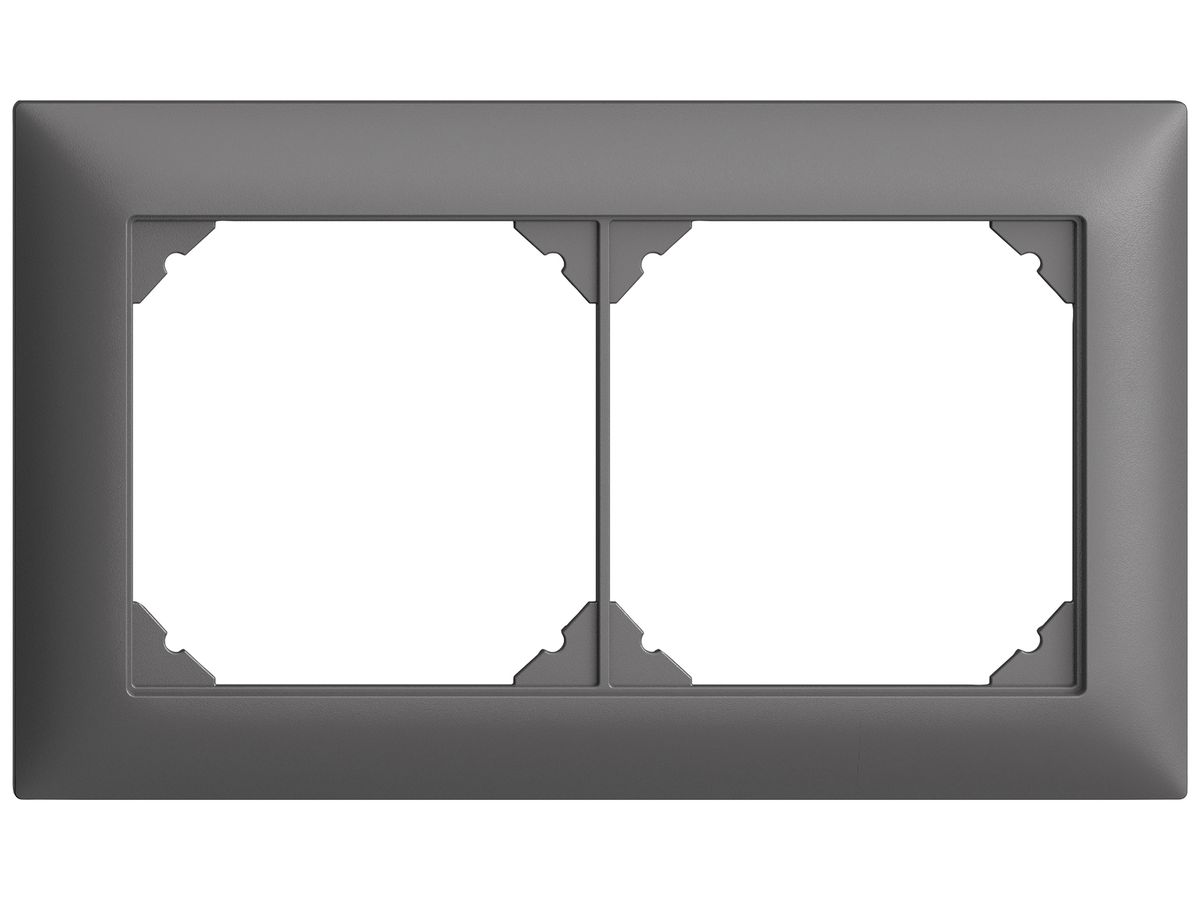 UP-Kopfzeile EDIZIOdue SNAPFIX® 1×2 horizontal 148×88mm dunkelgrau