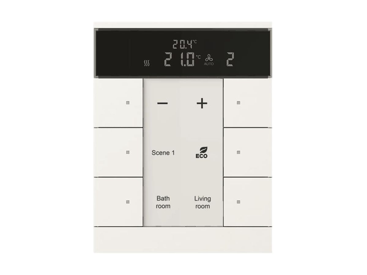 Controller-Nebenstelle klein ABB-Tenton, 6 Tasten, studioweiss matt