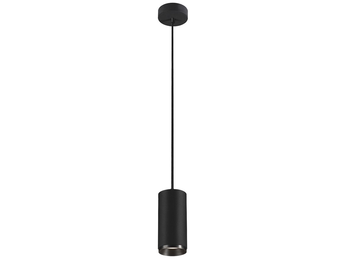 LED-Pendelleuchte SLV NUMINOS M PHASE 20W 2060lm 4000K 60° Ø85×185mm schwarz