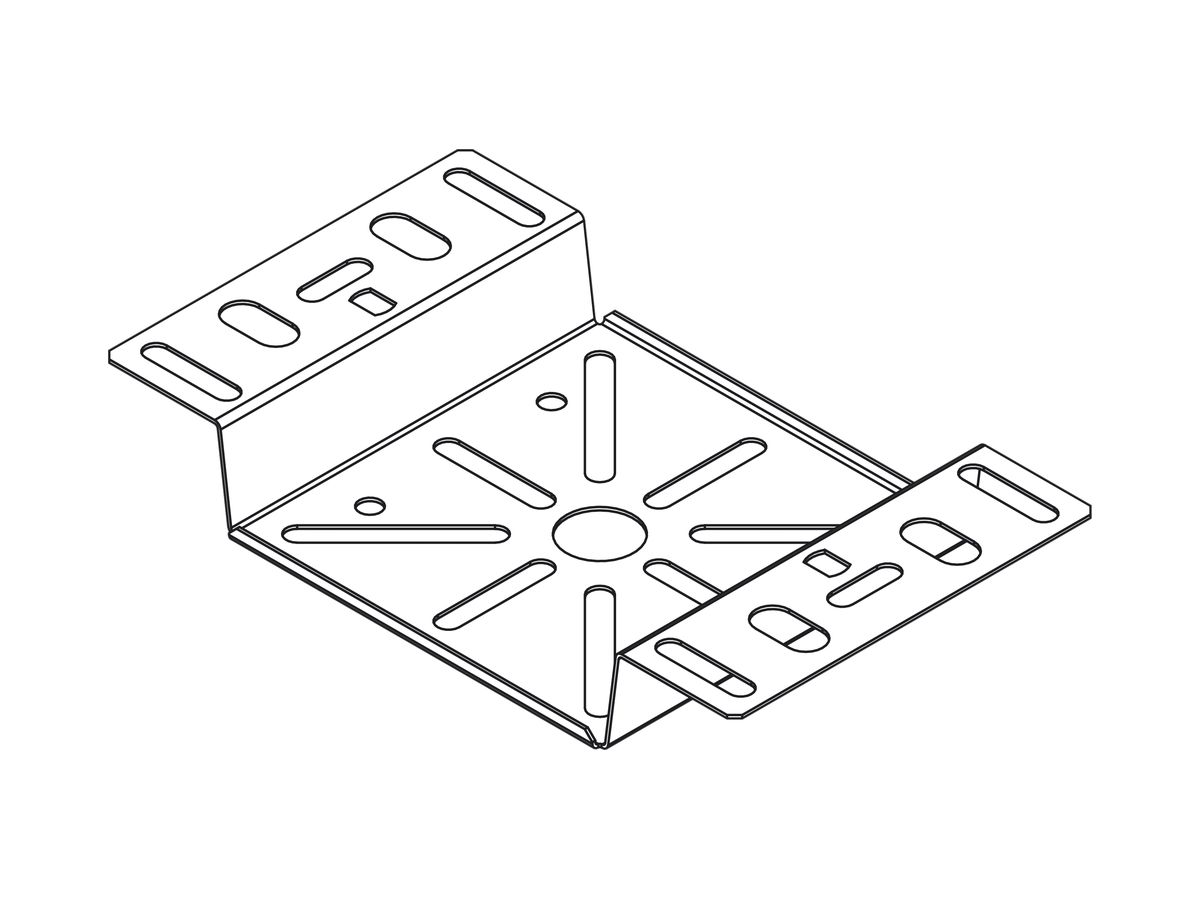 Apparate-Montageplatte 1×Lanz, verzinkt