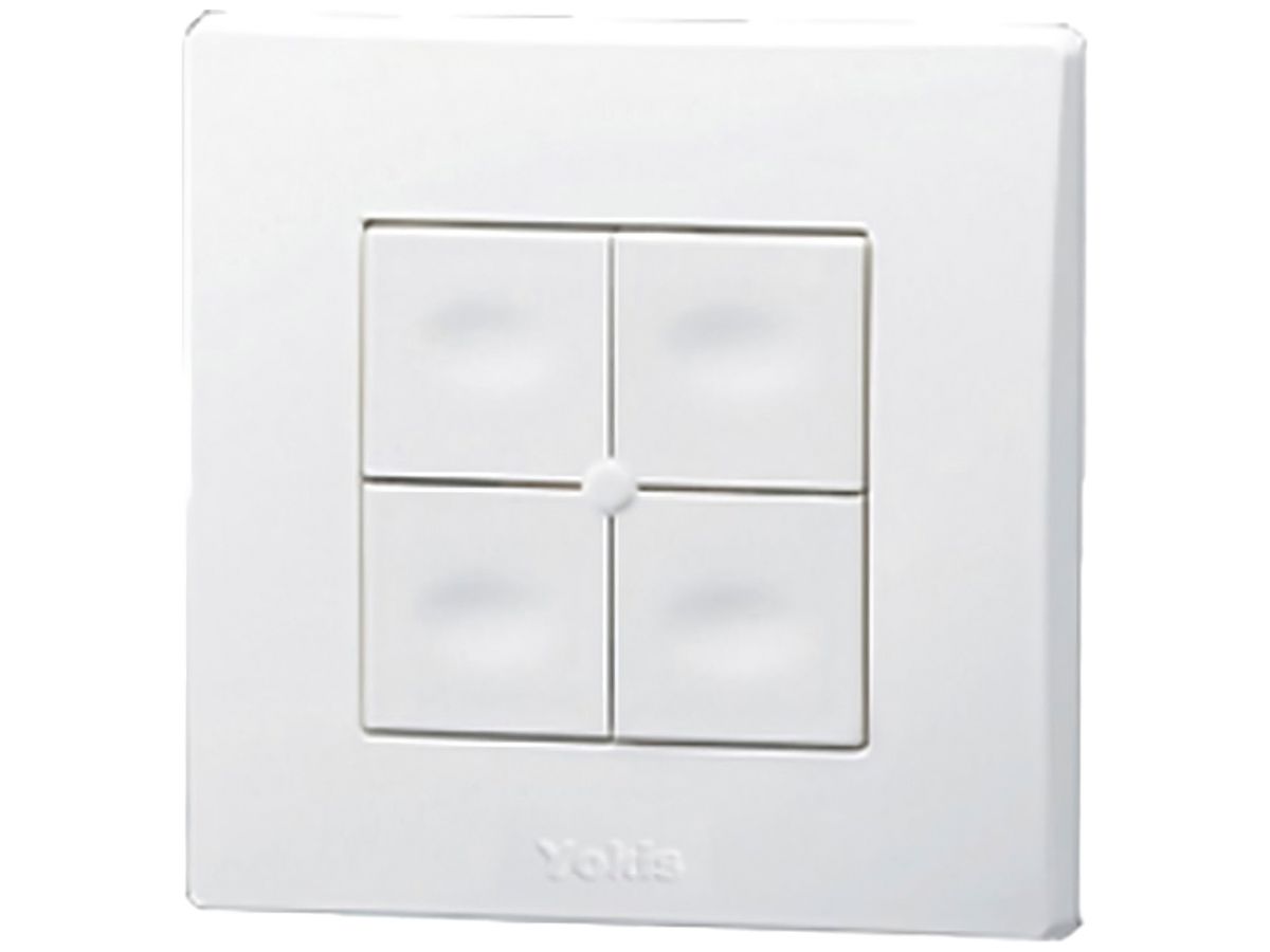 AP-Funktaster URMET TLM4-UP Zigbee Bus Wandsender komplett 4-Kan weiss