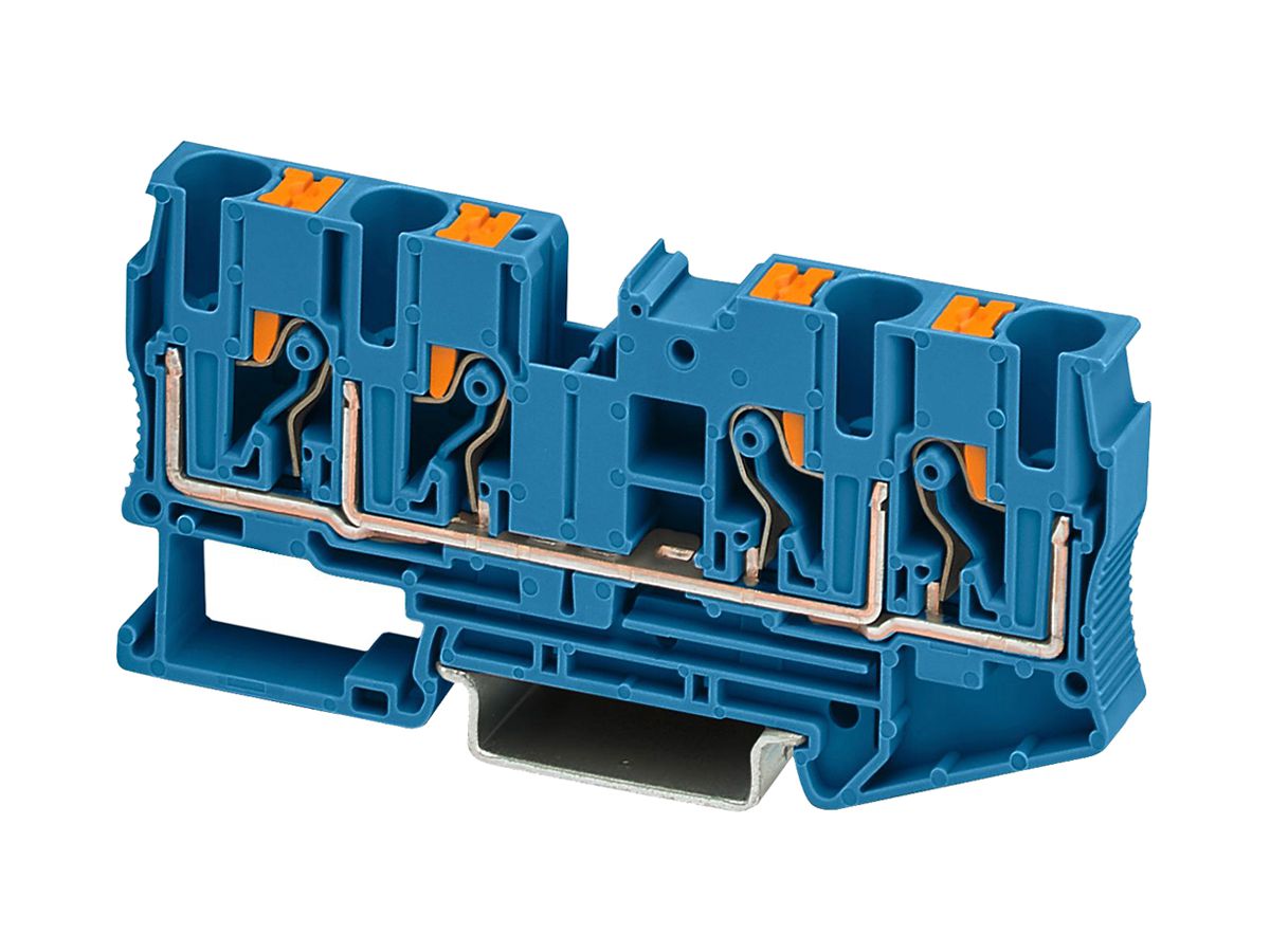 Reihenklemme 0.5…6mm² blau Push-in-An.PT 6-QUATTRO BU