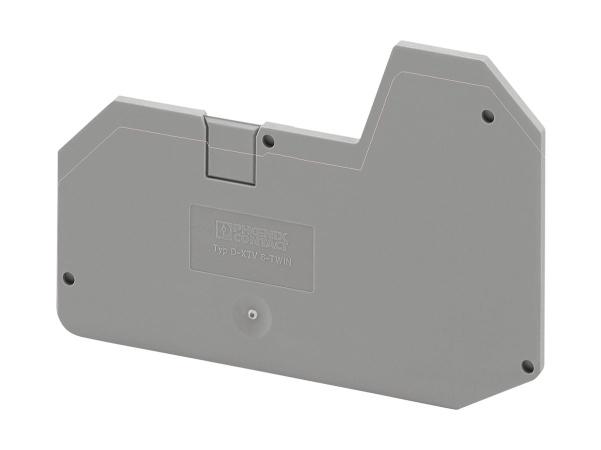 Abschlussdeckel PX D-XTV 6-TWIN 76.7×2.2×51.4mm grau