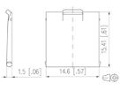 Staubschutzklappe H-LINE M, für Patchpanel, blau, 10 Stück