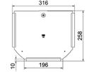 Deckel BET RTD zu T-Stück 200mm Edelstahl A2 blank
