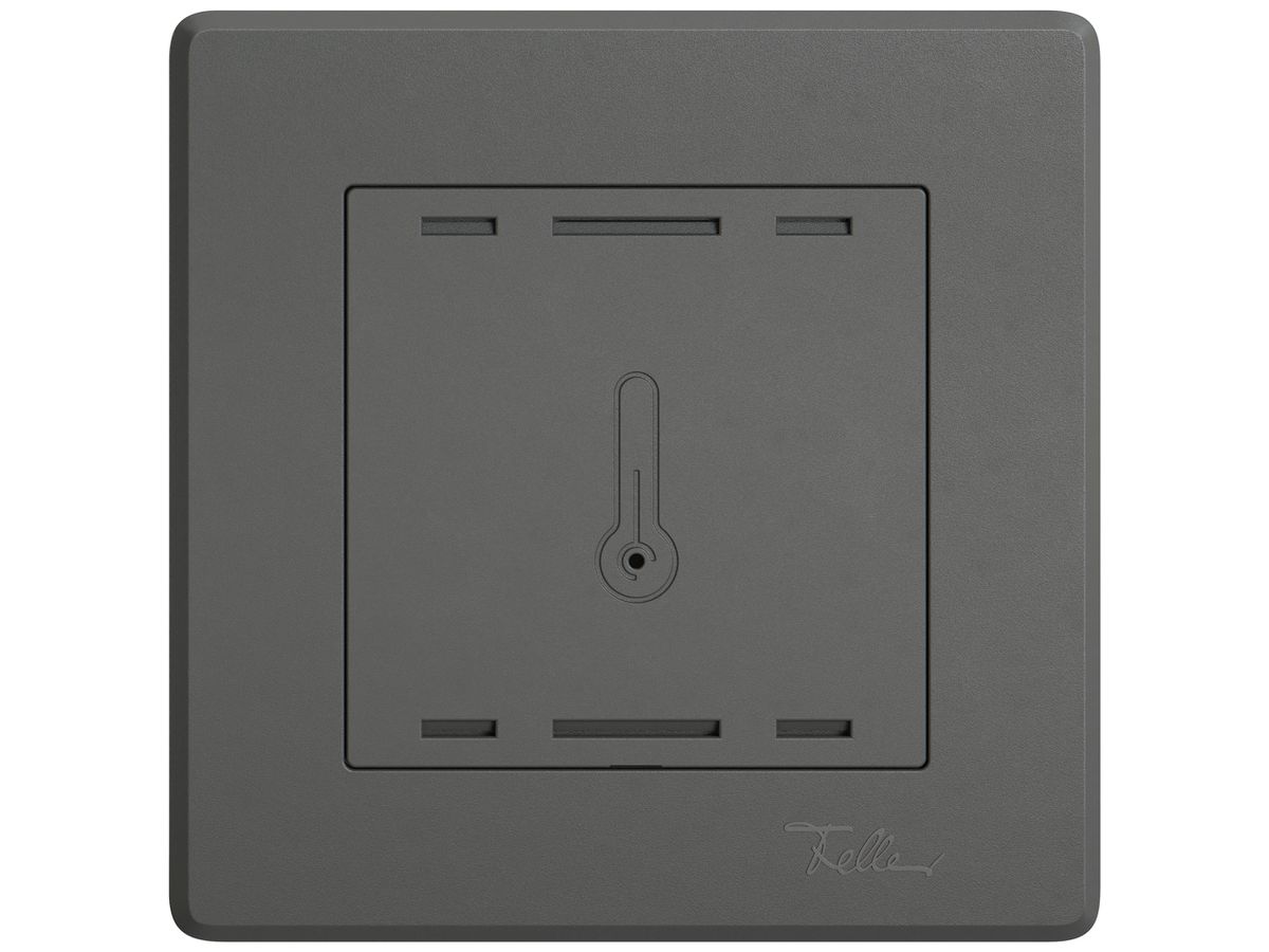 UP-Bedienaufsatz zu Raumtemperatursensor EDIZIO.liv Wiser SNAPFIX® 96×96mm dgu