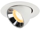 LED-Downlight SLV NUMINOS GIMBLE XS 6.9W 950lm 3000K WB DALI Ø68 ws/cr