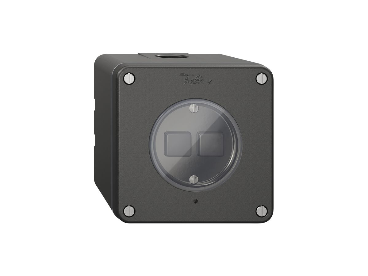 AP-Druckschalter NEVO Wiser m.Nebenstelle 2T 2B schwarz