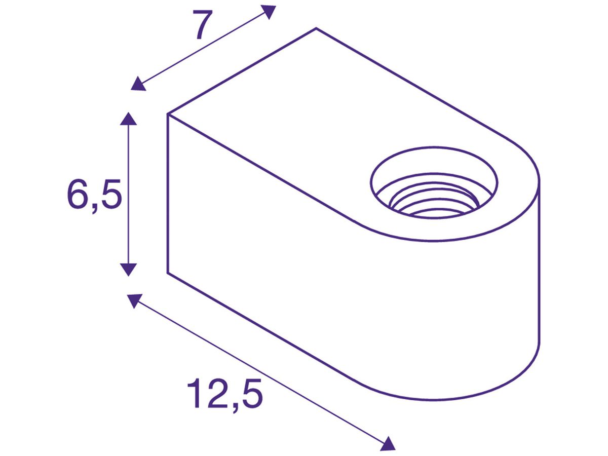 Wandleuchte SLV FITU CUBE E27 20W 125×70×65mm schwarz
