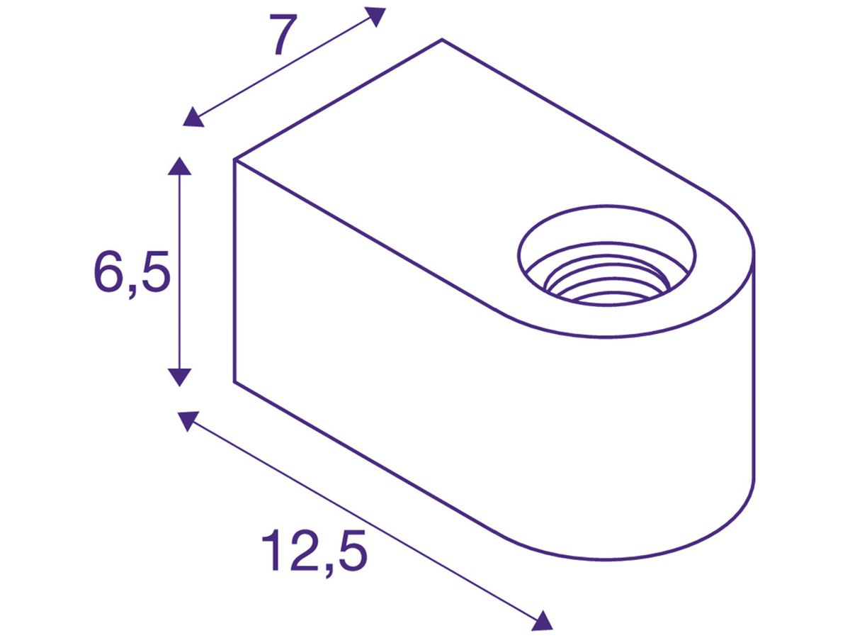 Wandleuchte SLV FITU CUBE E27 20W 125×70×65mm schwarz