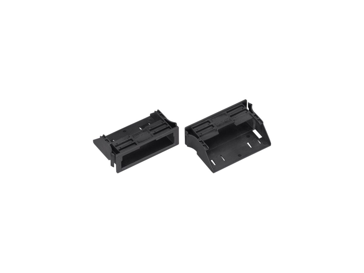 Snap-In-Rahmen WAGO 5L für Buchsen und Stecker 55.5×18.5×38.7mm PA 66 schwarz