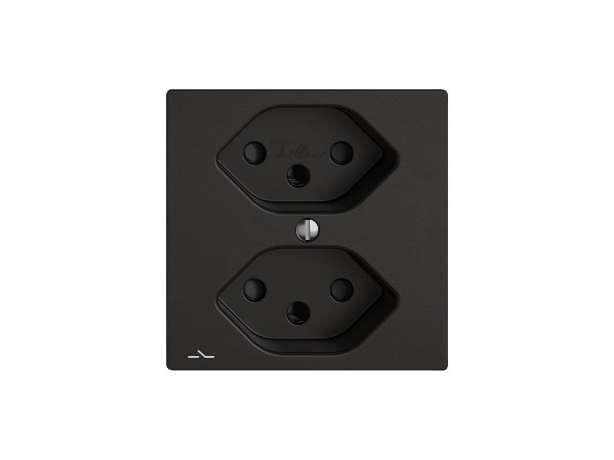 Steckdose EDIZIO.liv SNAPFIX® 2×T13 1×S mit Shutter sz