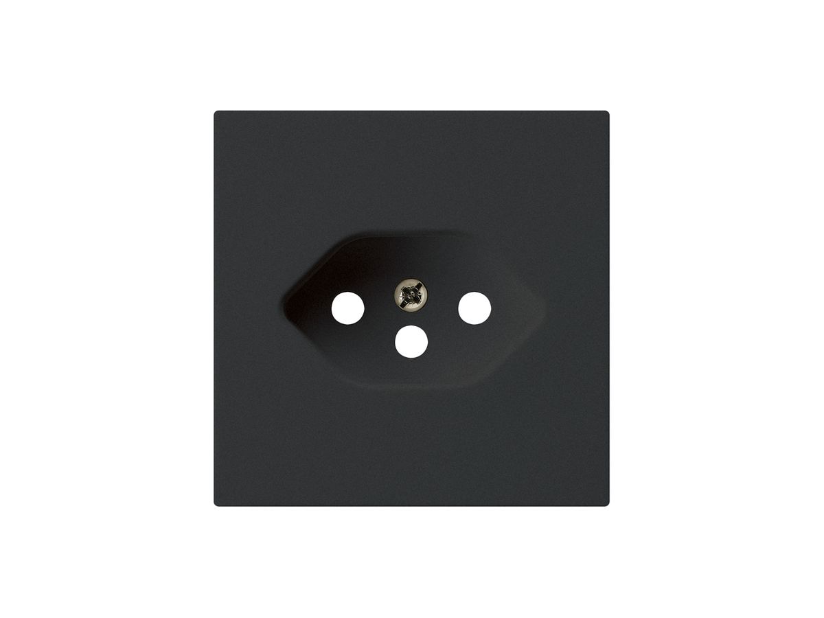 Frontplatte kallysto T13 schwarz 60×60mm für Steckdose T13