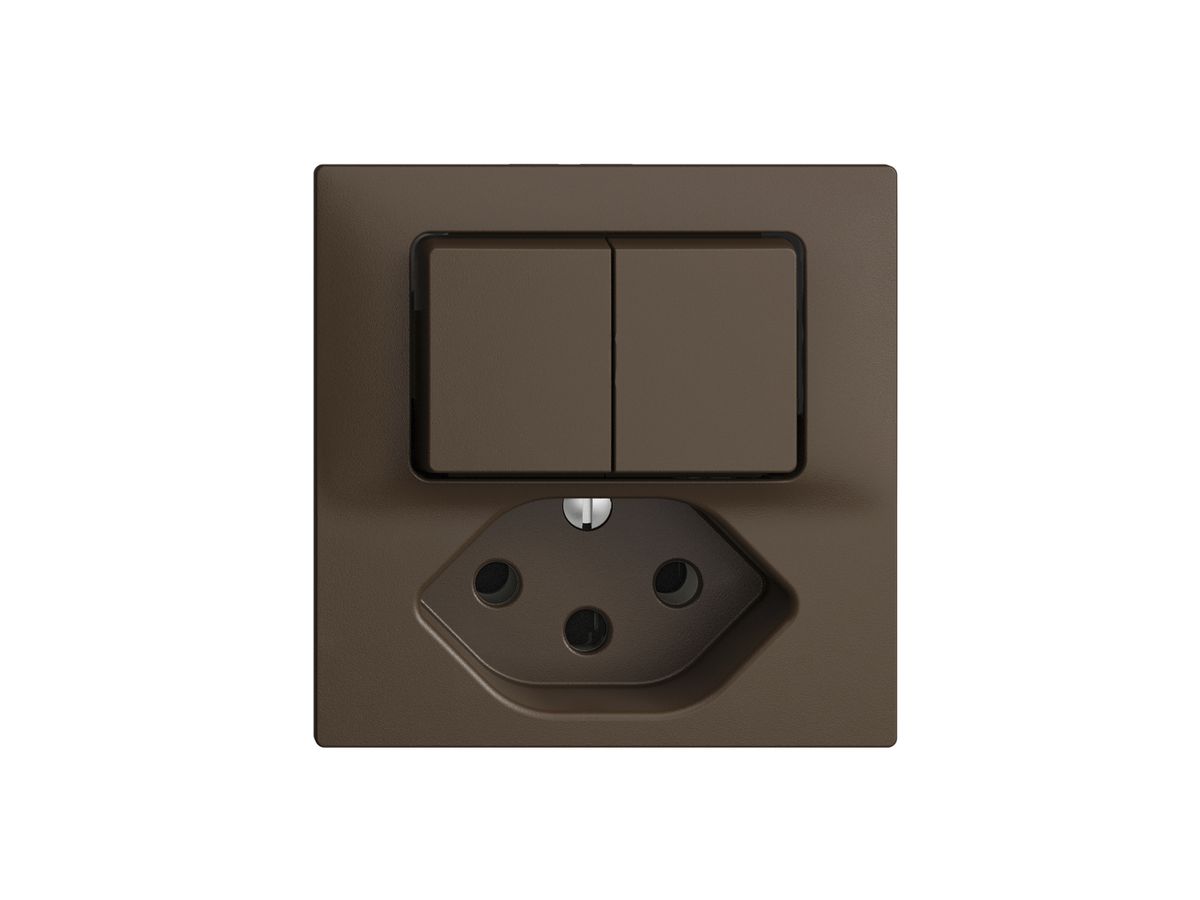 UP-Kombination 2×A-R/1P+T13 EDIZIOdue coffee mit Shutter