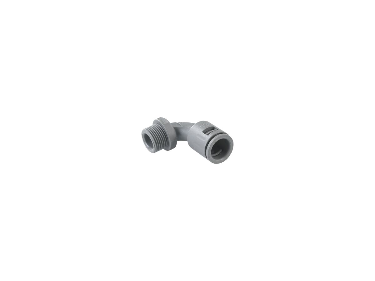 Schlauchverschraubung AGRO 90° M50 42×38 grau Flexa-Quick für ROHRflex