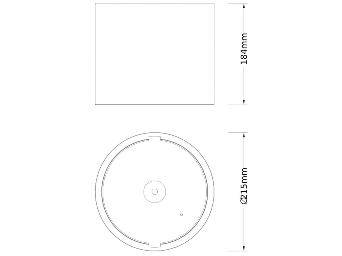 Anbaugehäuse LEDVANCE COMFORT Aluminium Ø215×184mm grau